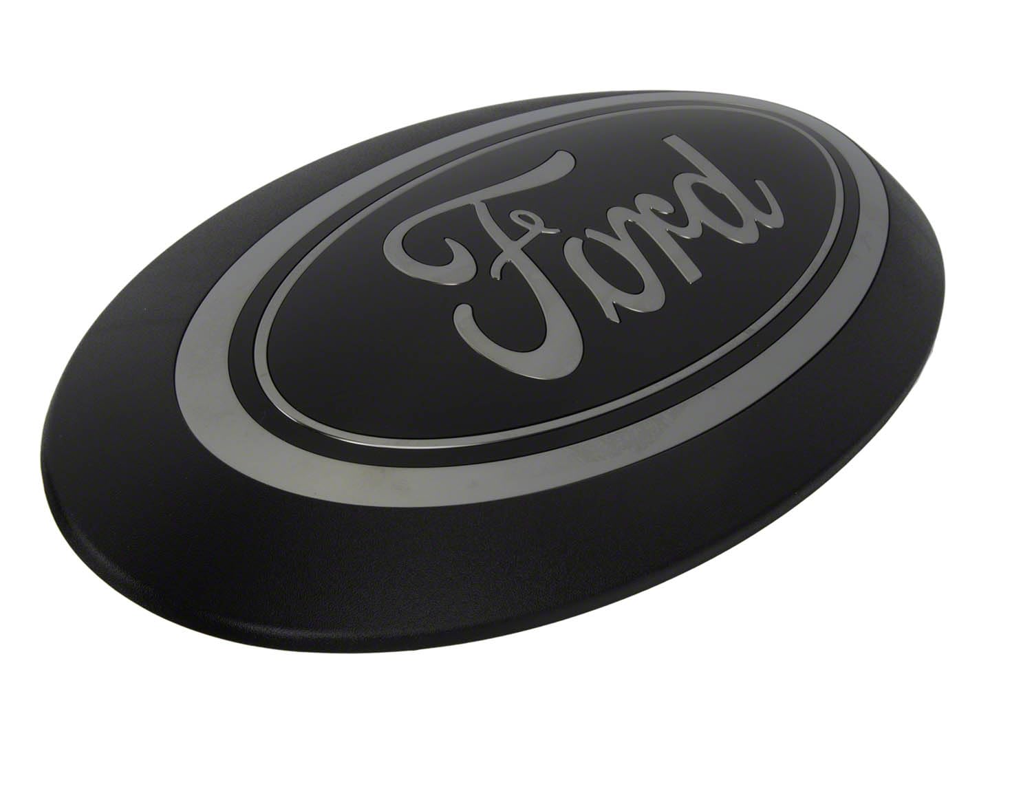 2023-2024 Ford Super Duty Smoke Black Oval Grille & Tailgate Badges Without Front Camera M-1447-SDB3