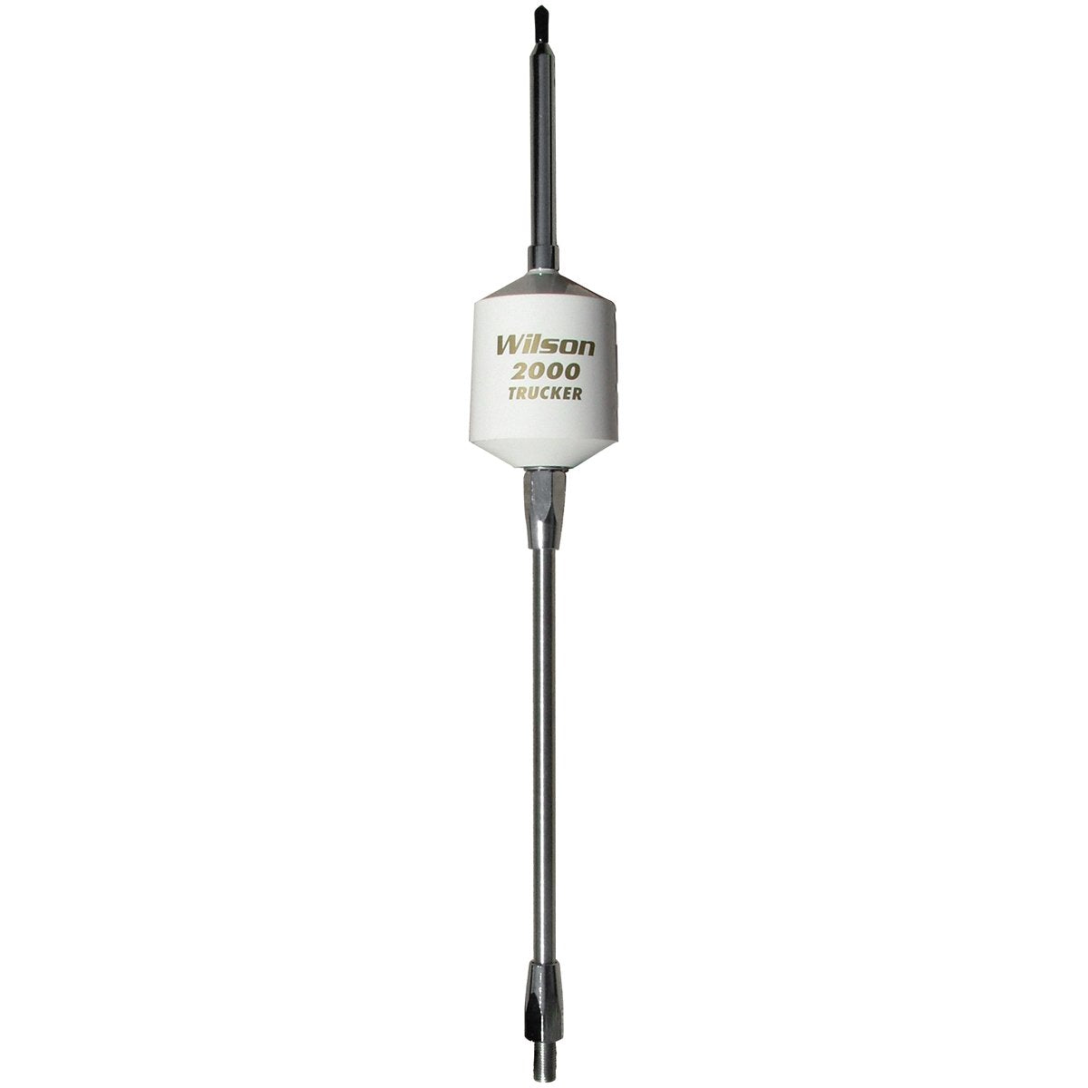 Wilson T2000 Series 305-497 Black Mobile CB Trucker Antenna with 10-Inch Shaft 49-Inch Steel Whip 3500 Watts AM|FM Ready CB Radio Antenna - White