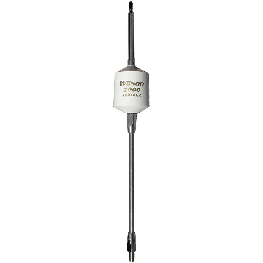 Wilson T2000 Series 305-497 Black Mobile CB Trucker Antenna with 10-Inch Shaft 49-Inch Steel Whip 3500 Watts AM|FM Ready CB Radio Antenna - White