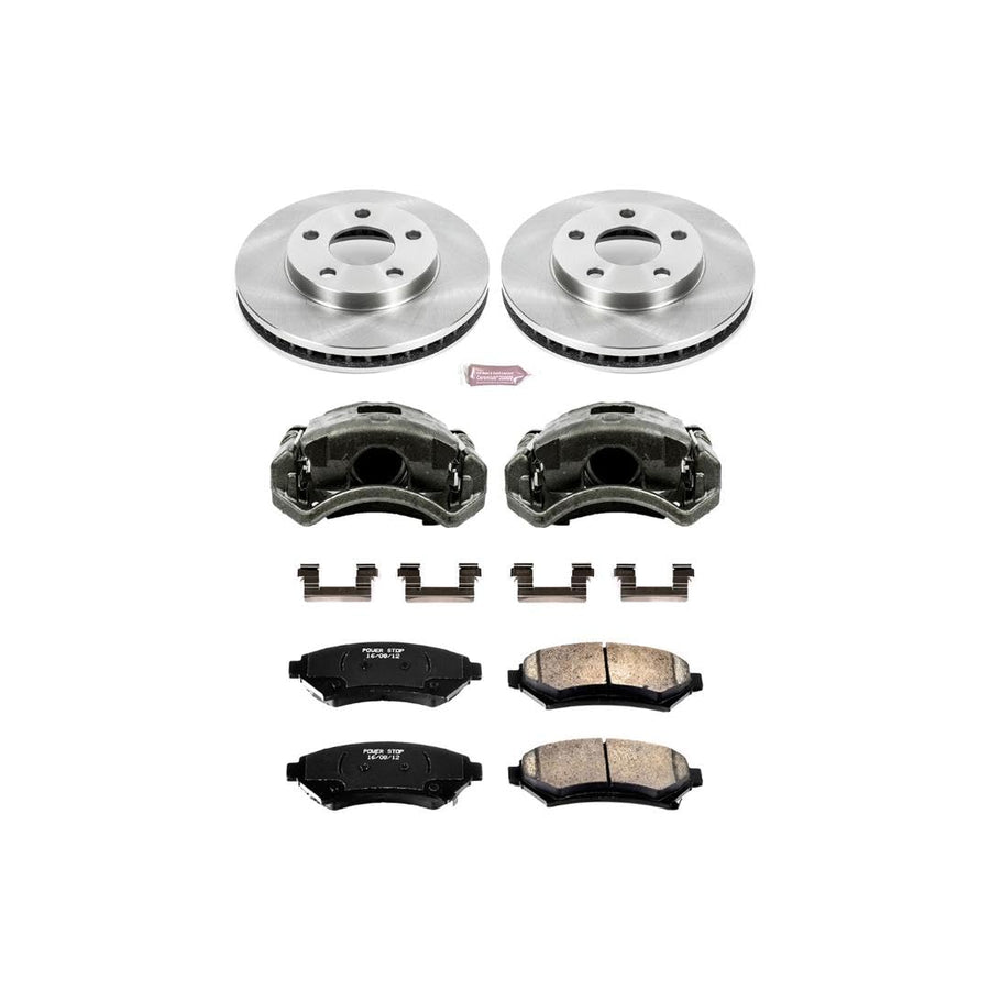 Power Stop KCOE2553 Brake Kit Autospecialty OE with Calipers For Century, LeSabre, Regal, Venture, Olds Intrigue, Olds Silhouette, Bonneville, Grand Prix, Montana, Trans Sport [Model Specific]