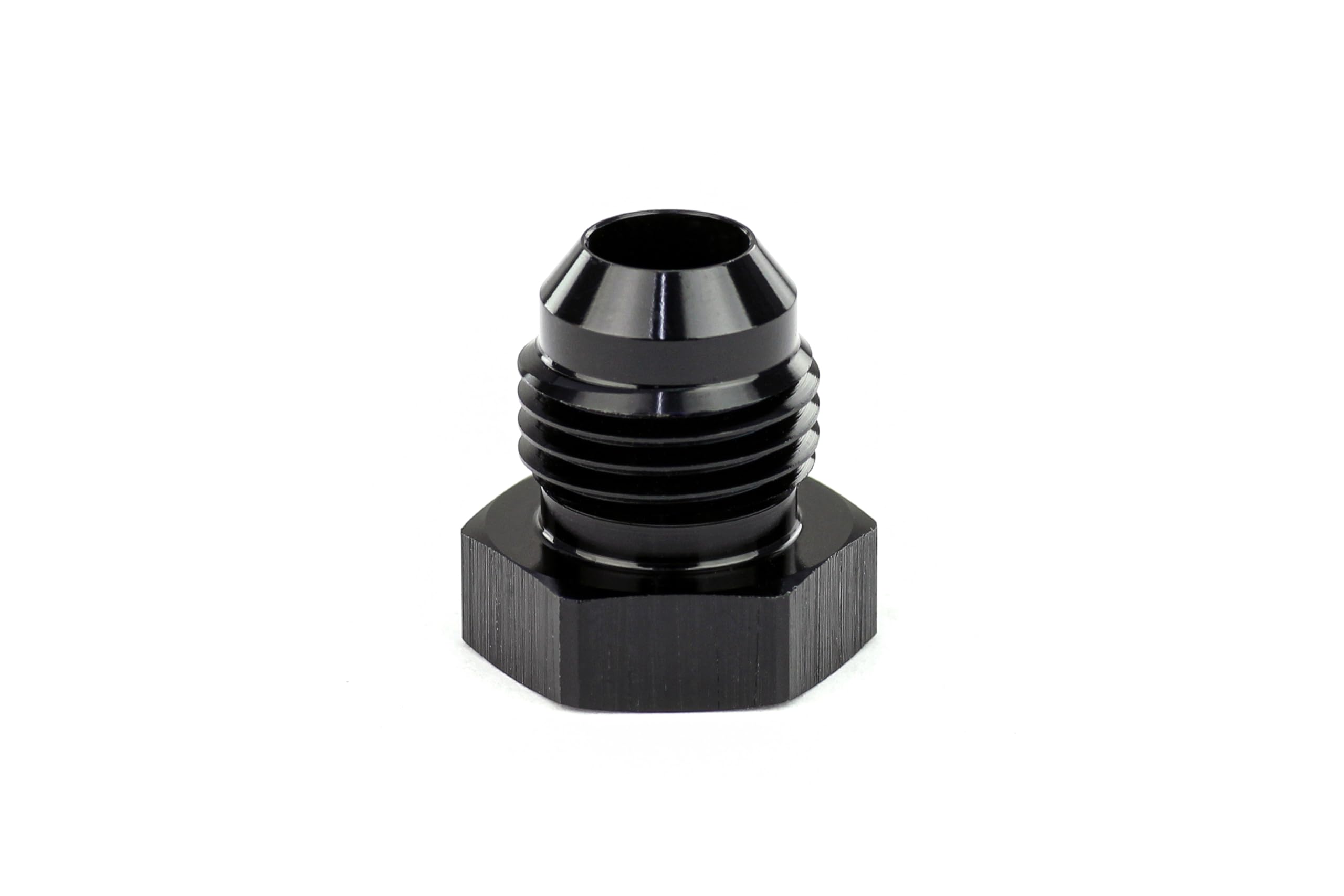 AN806-16 HPS AN Fitting Flare Thread Plug, Aluminum, Size: AN-16, Sealing Type: Male 37 Degree Flare, Black