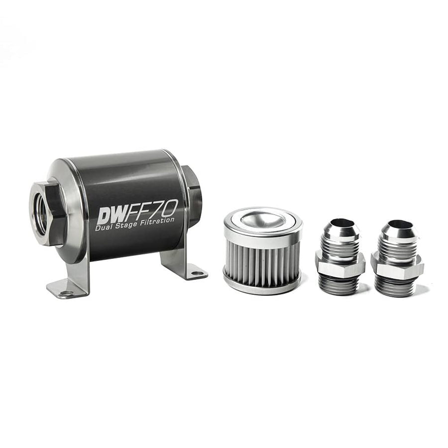 In-line Deatschwerks fuel filter and housing kit (8-03-070-010K-10)