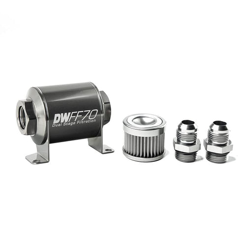 In-line Deatschwerks fuel filter and housing kit (8-03-070-010K-10)