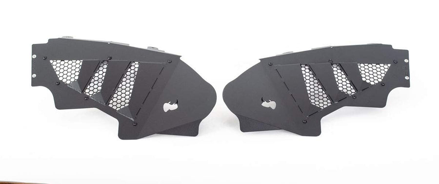 Go Rhino Inner Fender Liners | Inner Fender Liners Aluminum, Textured Black | 702011T | Fits 2018-2024 Jeep Wrangler JL/JLU; 20-24 Jeep Gladiator JT Excludes Diesel Motors