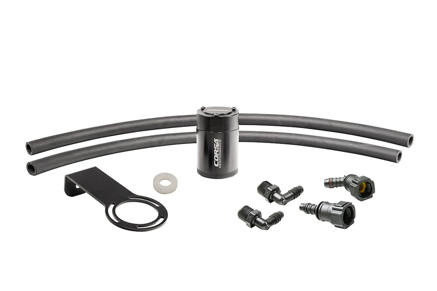 Corsa - 16-22 Chevrolet Camaro SS 6.2L V8 Coupe (RWD) Aluminum Oil Catch Can w/Mounting Bracket (CC0007)