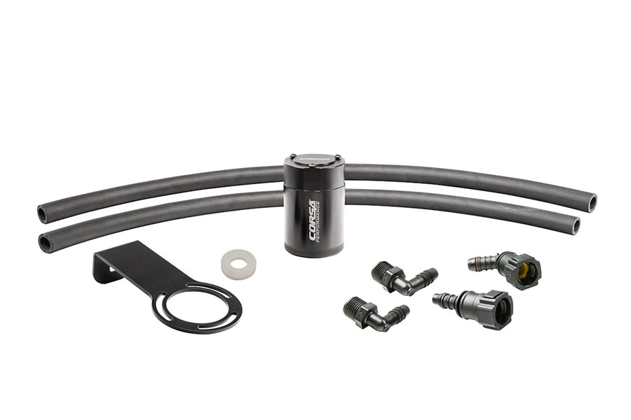 Corsa - 16-22 Chevrolet Camaro SS 6.2L V8 Coupe (RWD) Aluminum Oil Catch Can w/Mounting Bracket (CC0007)
