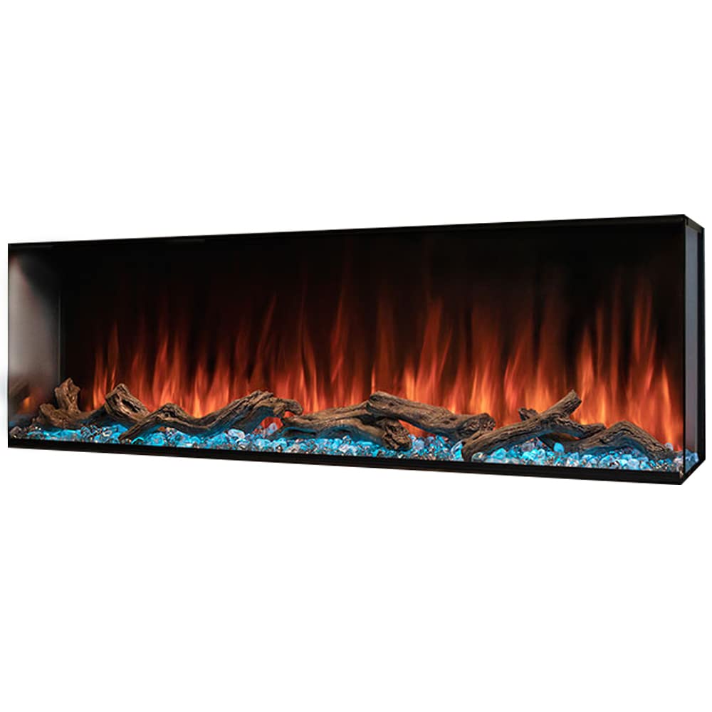 Landscape Pro Modern Flames Multi Electric Fireplace | Customizable Multi-Colored LED Light Ambience | Remote/App Controlled | 54 Inch