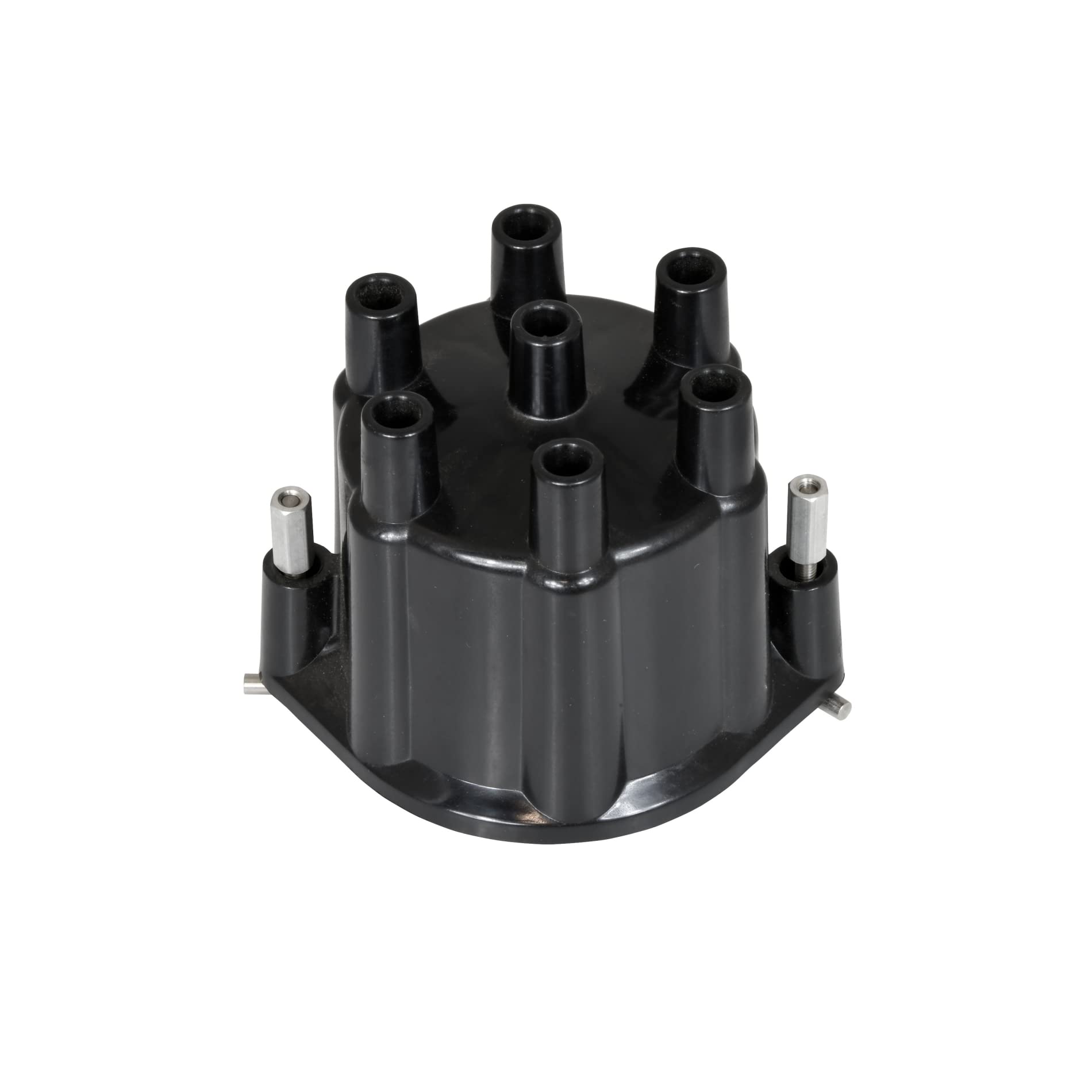 Pertronix D657700 Marine Cap 6 Cyl Billet black REPLACEMENT CAP FOR 6-CYLINDER FLAME-THROWER BILLET MARINE DISTRIBUTORS. BLACK FEMALE STYLE CAP.