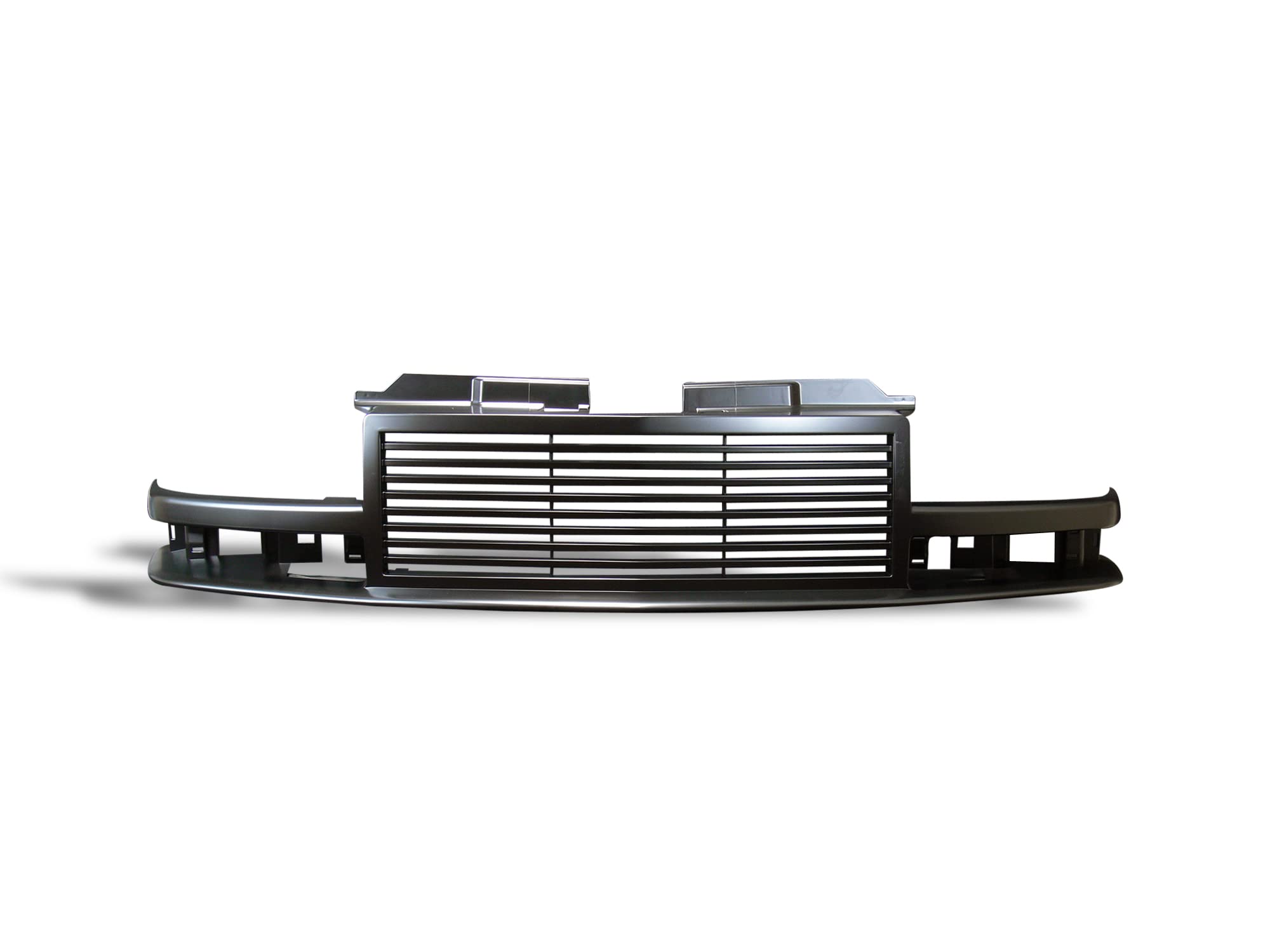 7147003 Armordillo USA Horizontal Front Hood Grille - Gloss Black Fits 1998-2004 Chevy Blazer