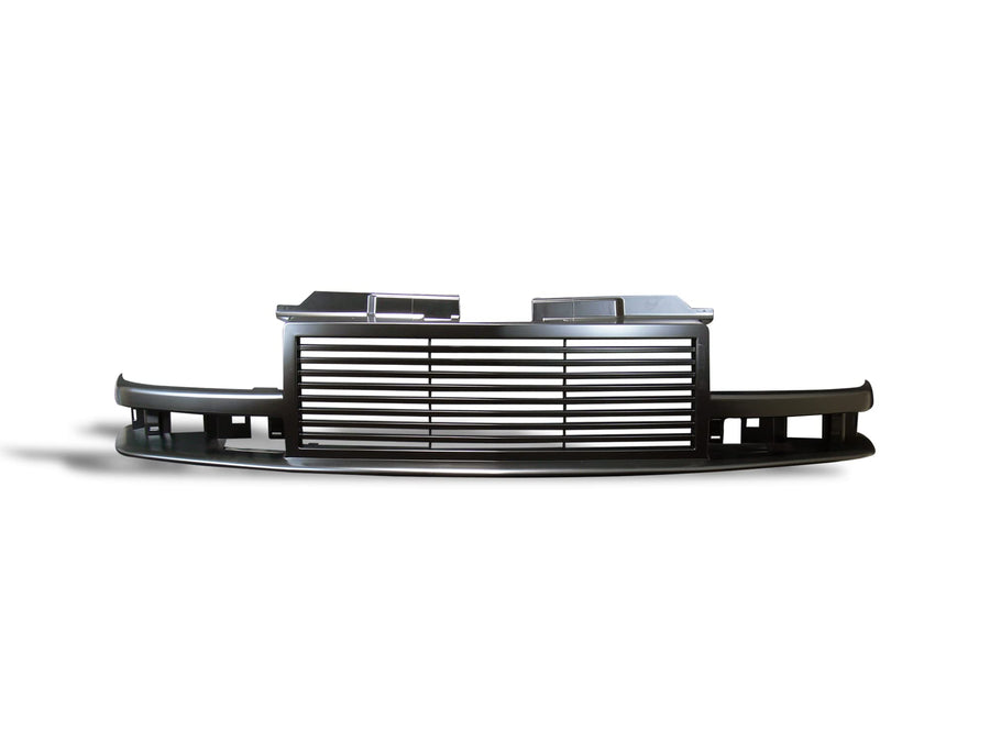 7147003 Armordillo USA Horizontal Front Hood Grille - Gloss Black Fits 1998-2004 Chevy Blazer