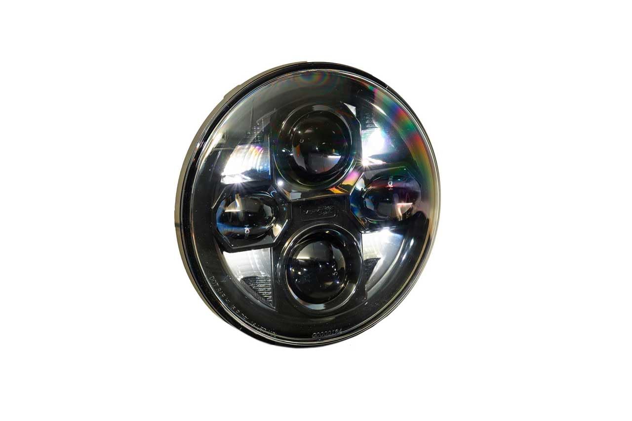 Sealed7 2.0 Morimoto LED Headlight Housing Replacement, Universal 7 Inch Round, BI-LED Ultra Bright Upgrade with Switchback DRL’s, Flicker & Error Free, Plug and Play Assembly, DOT Approved (1x LF271)