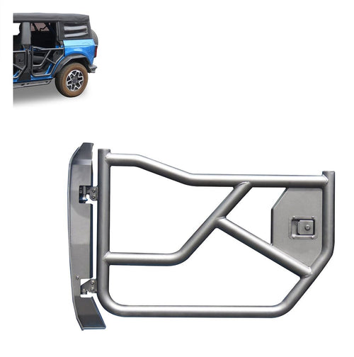 Tubular Rear Doors Black Horse Compatible with 2021-2024 Ford Bronco-TRDFB21 Tubular Metal