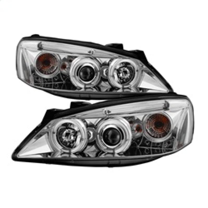 Chrome/Clear Spyder Auto 5011602 LED Halo Projector Headlights