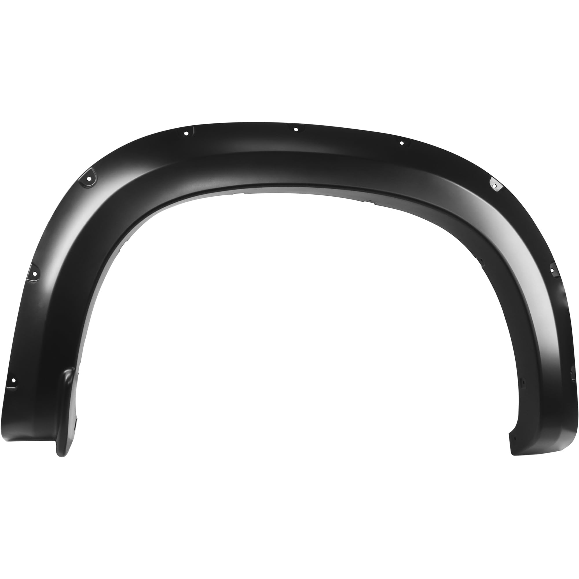 OE Factory Style Black Black Horse Fender Flares Compatible with 2019-2024 Chevrolet Silverado 1500-FOESI19