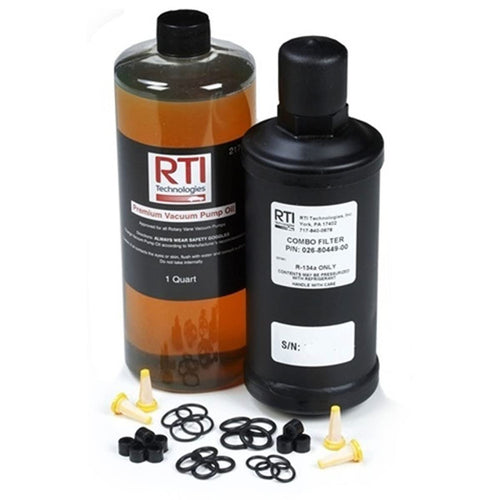 Preventative Maintenance Kit Mahle 360-82175-00, Includes Filter Drier, 1 QT Vacuum Pump Oil, Inline Filter, Hose Gaskets, Coupler Gaskets, Supports Routine Service, Compatible with Various Systems