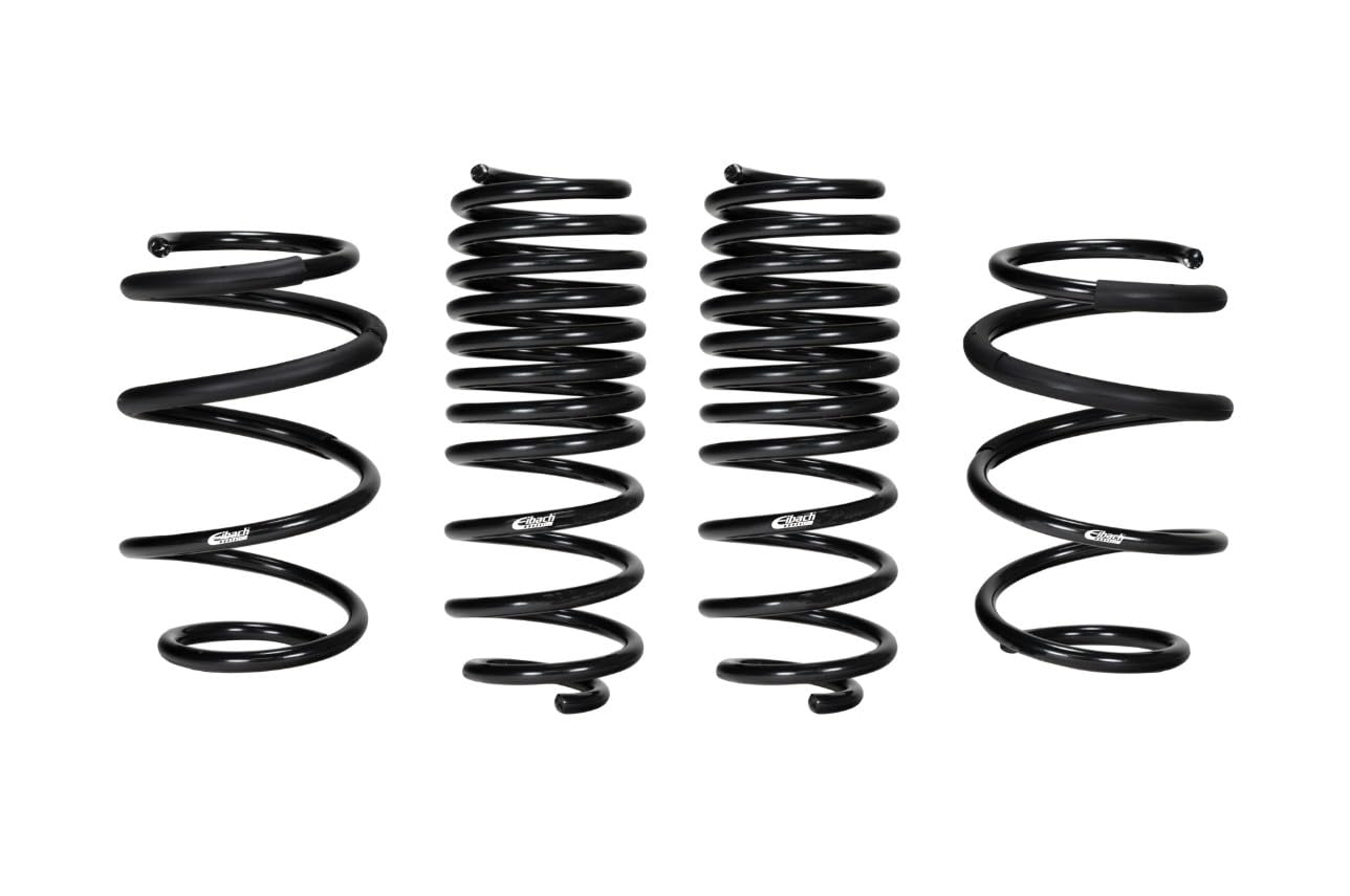 Eibach PRO-KIT Suspension Spring Kit, Lowering, 4 Coil Springs, Black Powder Coat, compatible with Honda Civic 2017-21, Kit