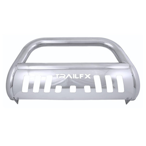 Bull Bar TrailFX with Skid Plate Fits Chevrolet Silverado 1500 1999-2006 Polished Stainless Steel 3-Inch Bolt-On Installation TrailFX 1312124001
