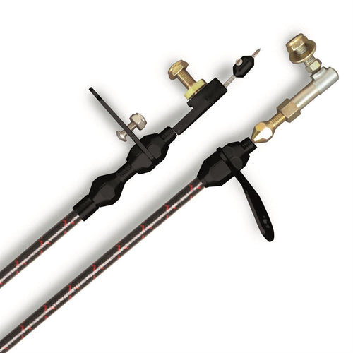 Vintage Series Lokar Performance Products 518 Kickdown Cable Black Wrap With Red Tracers