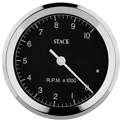 Clubman Classic Black Stack ST200C-012 80mm 0-12k RPM Tachometer