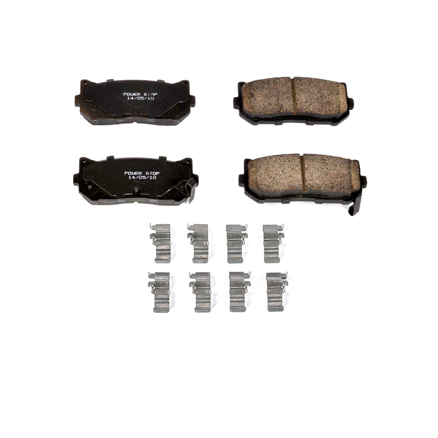 Power Stop Rear Brake Kit For Kia Spectra 2000-04 | Kia Sephia 1998-01 - Ceramic Brake Pads With Installation Hardware, 17-775