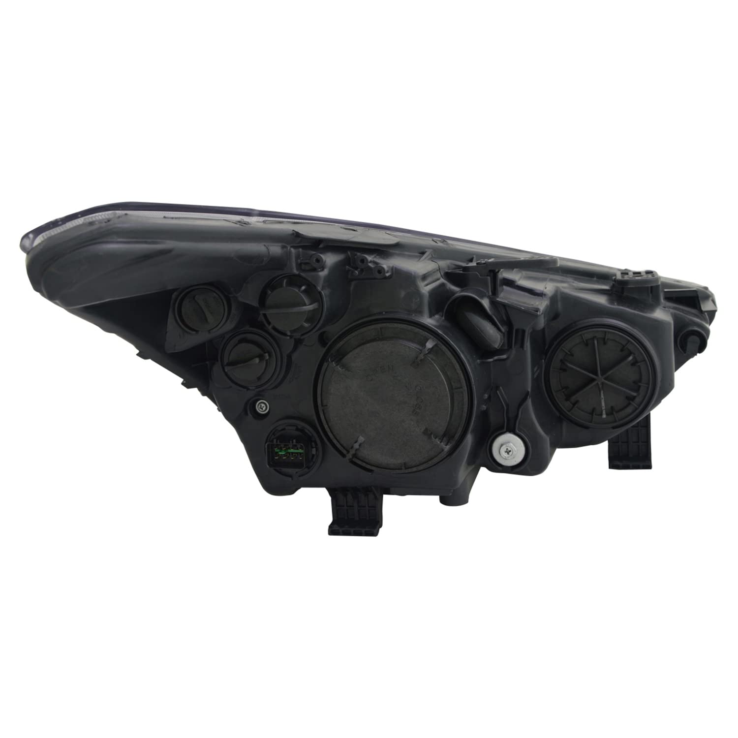 Right TYC Headlight Assembly Compatible with 2013-2016 Hyundai Santa Fe