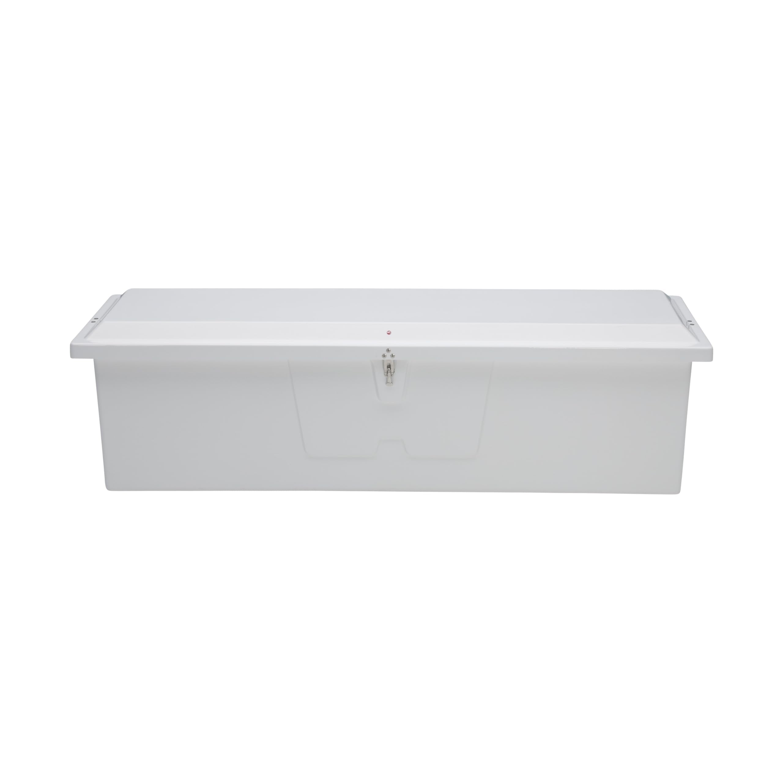 67.75"L x 27.75"W x 26"H TAYLOR MADE PRODUCTS White Stow 'N Go UV-Resistant Polyethylene Waterproof Storage Box with Stainless Steel Lockable Latch for Docks, Decks, Patios, Pool Areas - 2020108529