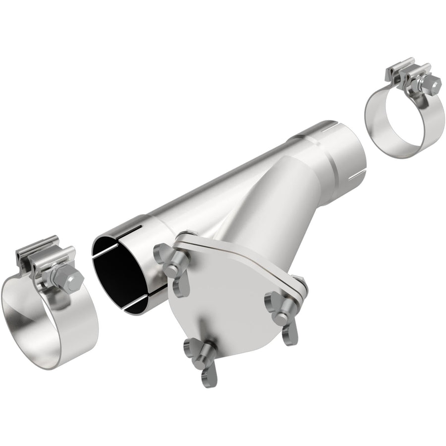 Magnaflow Exhaust Products 10784 MagnaFlow 2.5" Inlet/Outlet Dual/Single Exhaust Cut-Out Pipe