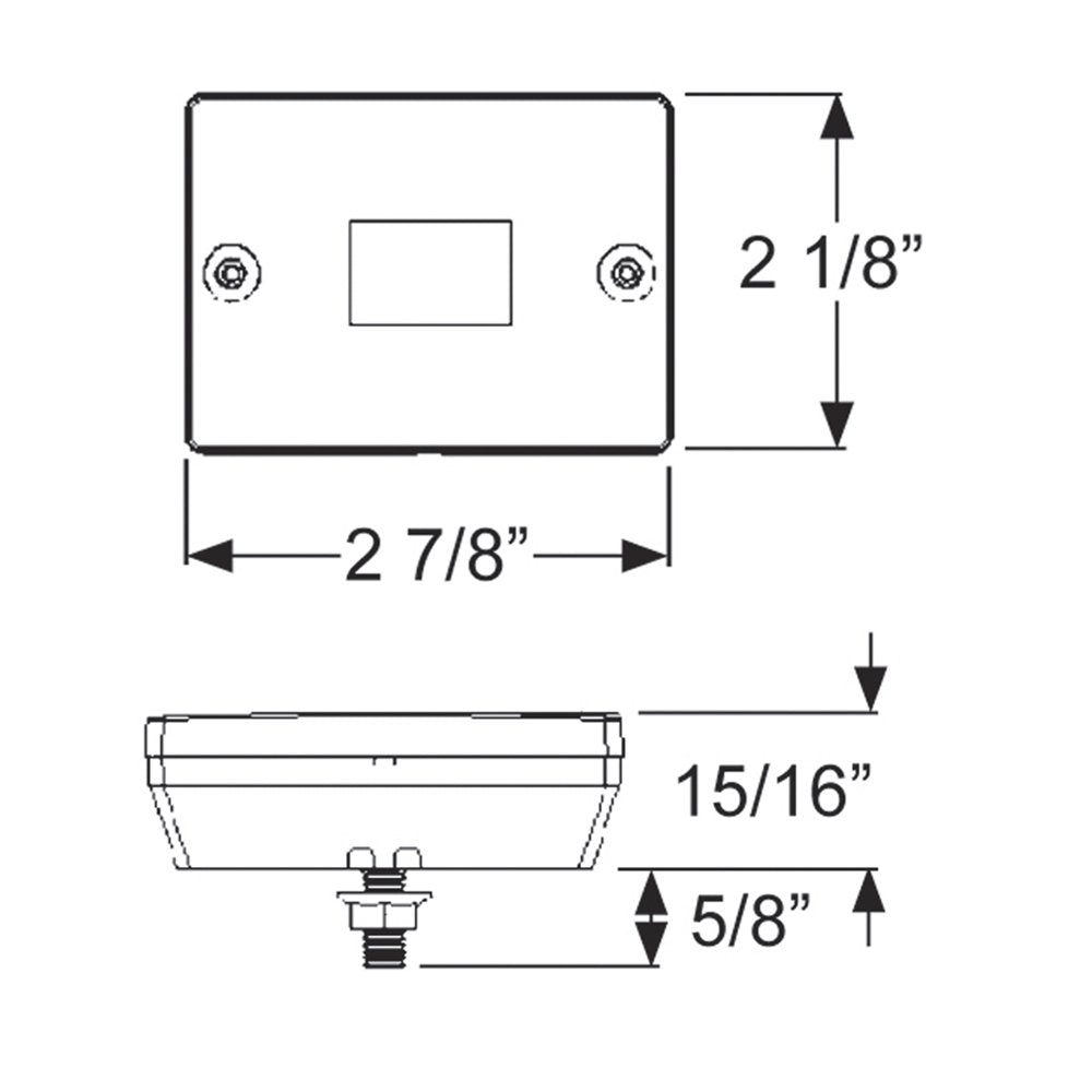 Hopkins Blazer International C6423 Square Trailer Light Kit – DOT Approved Stop/Tail/Turn & Marker Side Lights for Trailers Under 80", Complete Wiring Harness & Hardware