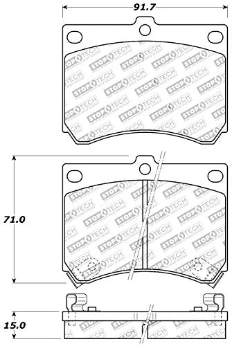 Sport Brake Pads StopTech 309.04730 with Shims and Hardware