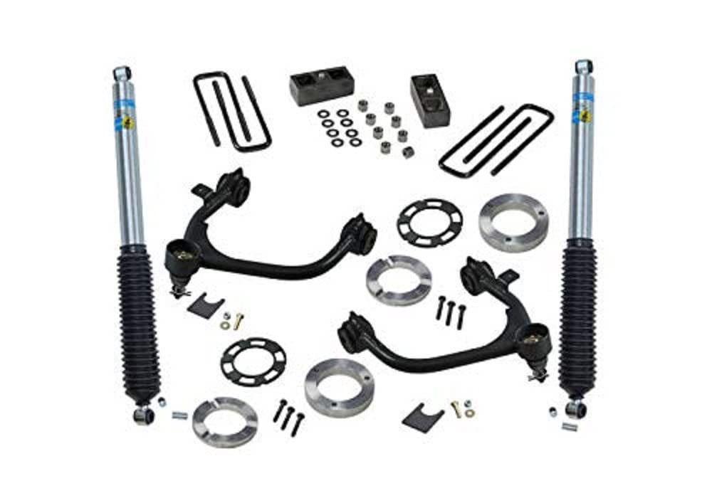 SUPERLIFT SUSPENSION RealTruck 3" Lift Kit | Complete Lift Kit with Rear Bilstein 5100 Series Shocks & Upper Control Arms | 3900B | Fits 2019-2024 Chevrolet Silverado/GMC Sierra 1500