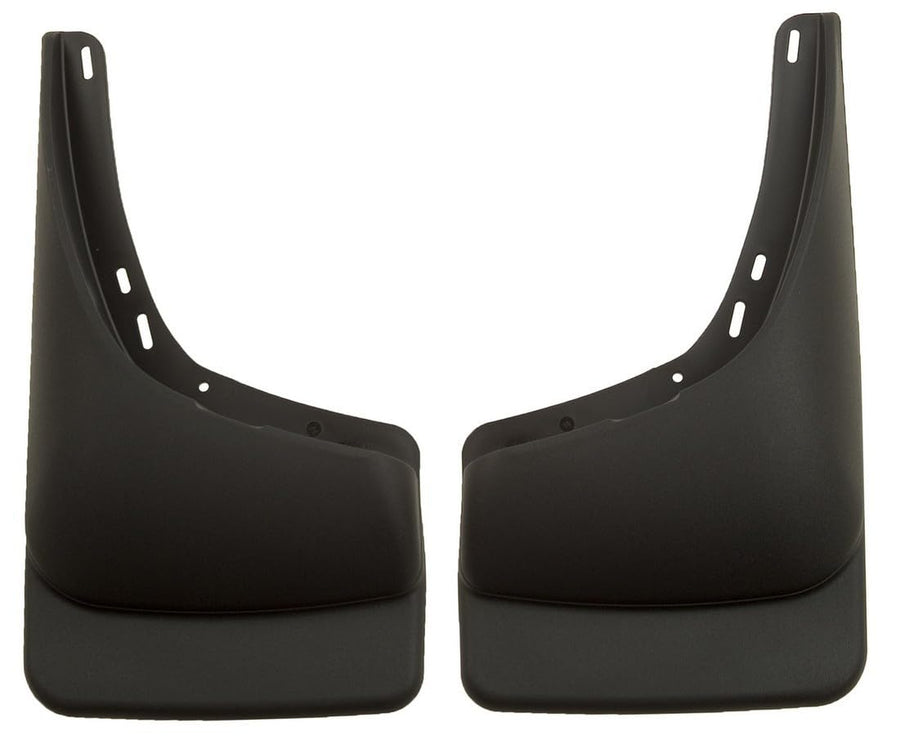 Mud Guards Husky Liners | Rear Mud Guards - Black | 57241 | Fits 2002-2006 Chevrolet Avalanche 1500/2500, 1999-2006 Chevrolet Silverado 1500 Fleetside/2500/Suburban w/o Fender Flares, and More 2 Pcs