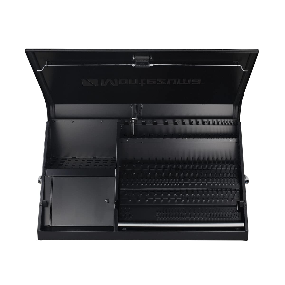DX411B Montezuma 41" x 18" Heavy Duty Steel Triangle Toolbox (steel, black)