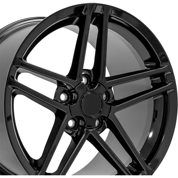 Black Wheel Painted Tires OE Wheels LLC CV07A-18105-5475-56B (18 x 10.5 inches /5 x 120 mm, 56 mm Offset)