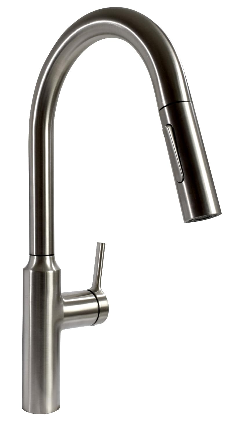 Phoenix Premium Slimline PF231465 Single Handle Pull Down Kitchen Faucet - Brushed Nickel