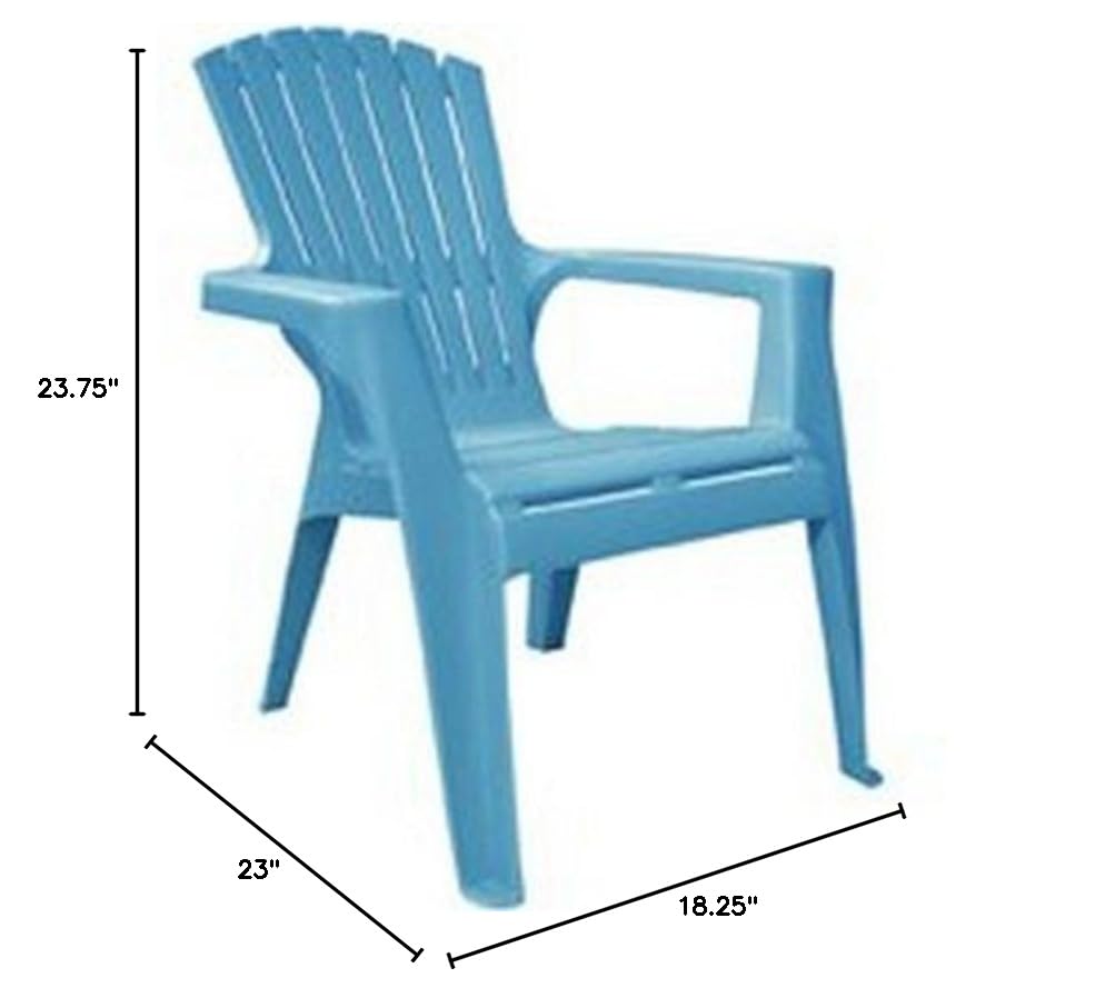 Adams Pool Blue Kids Adirondack Chair Polypropylene