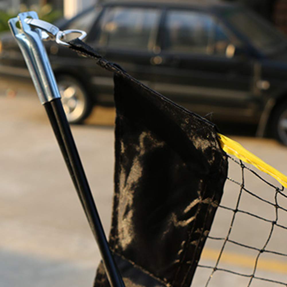 Lightweight Badminton Net, Portable Movable Mesh Badminton Net with Stand, Suitable for Indoor Outdoor Training Beach Sports Competition Lawn Backyard and More