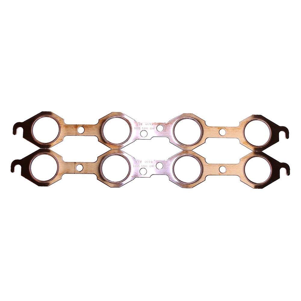 Exhaust Manifold/Header Gasket, SCE Gaskets Pro Copper, 1.780 in Large Round Port, Copper, GM LS-Series, Pair