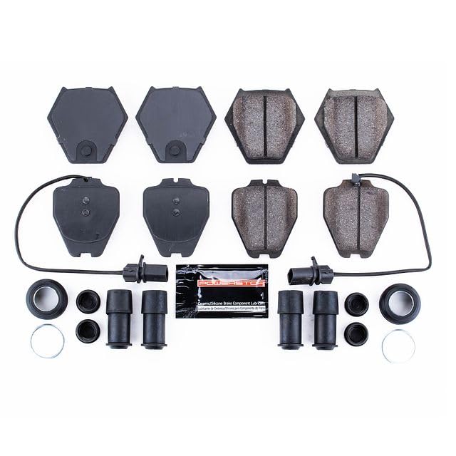 Power Stop Z23-839 Z23 Evolution Sport Carbon Fiber Infused Ceramic Brake Pads with Hardware For Audi A6 Quattro, Audi Allroad Quattro, Audi S4, Audi S6 [Model Specific]