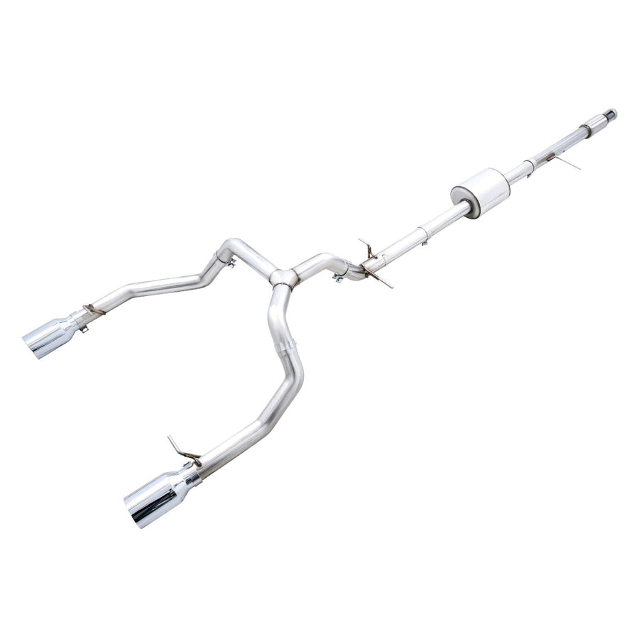0FG™ 304 SS Cat-Back Exhaust System AWE Tuning 3015-32205 with Split Rear Exit