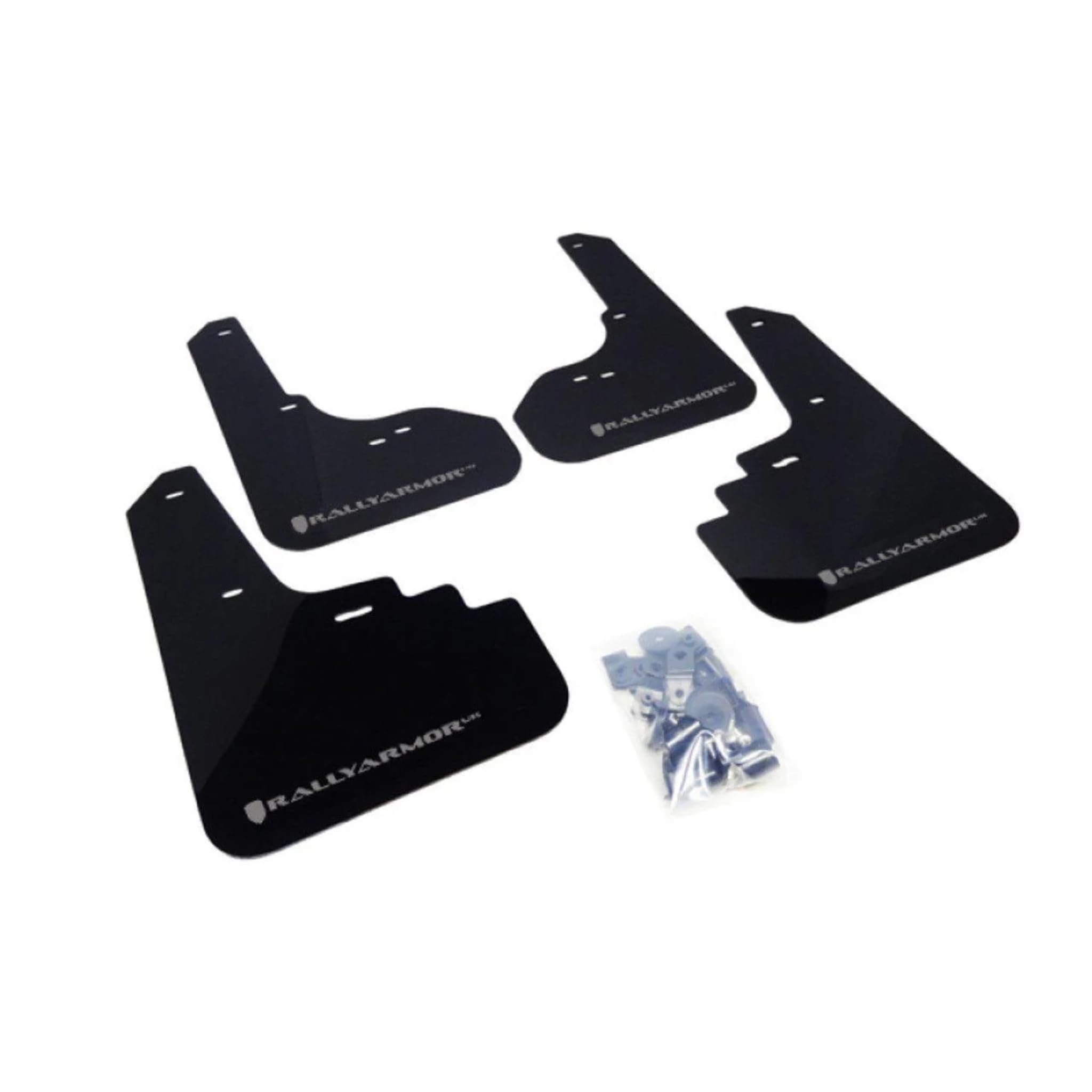 Rally Armor Black, Gray MF6-UR-BLK/GRY Mud Flap with Logo (08-10 WRX (Hatch & Sedan) / 08-11 Subaru 2.5i UR), 1 Pack