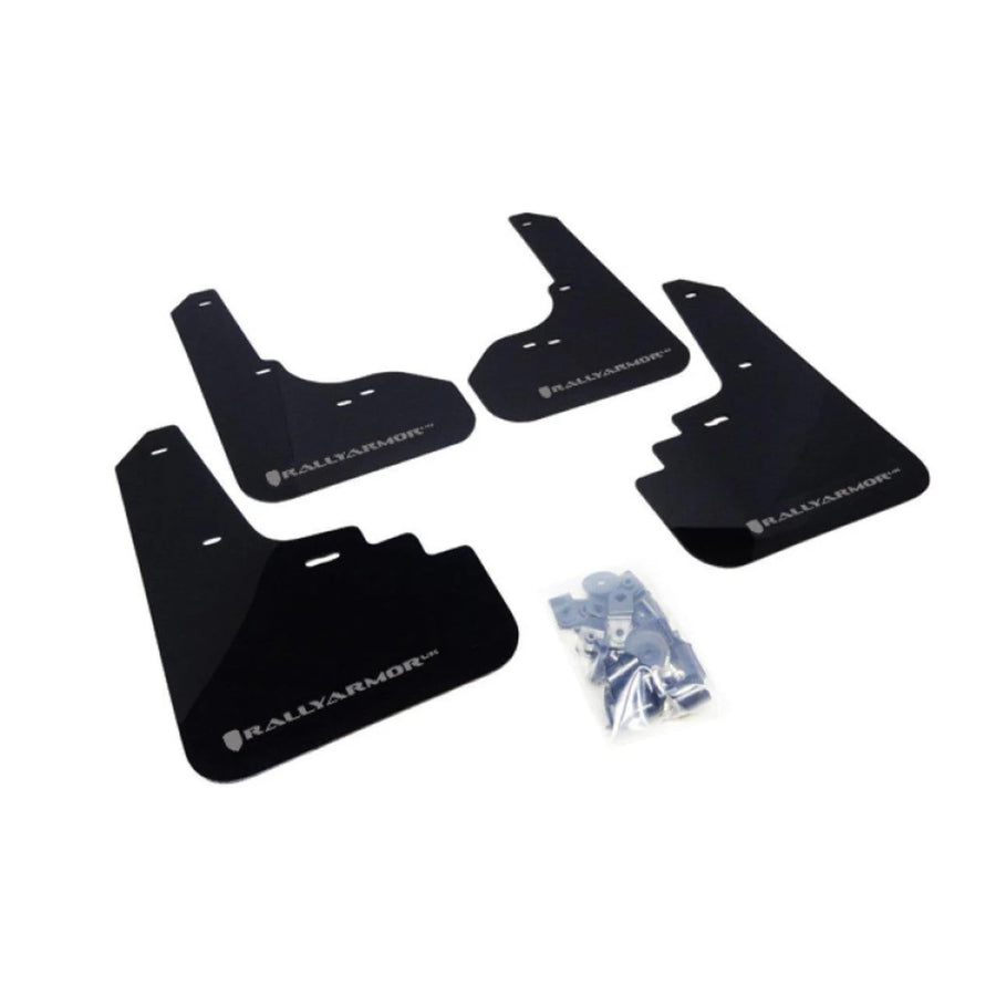 Rally Armor Black, Gray MF6-UR-BLK/GRY Mud Flap with Logo (08-10 WRX (Hatch & Sedan) / 08-11 Subaru 2.5i UR), 1 Pack