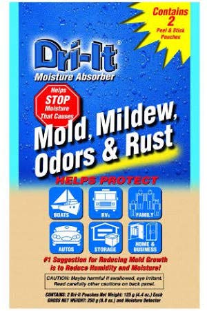 Dri-It Moisture Absorber SATELLITE 30660 with Disposable Peel & Stick Backing44; Pack of 2