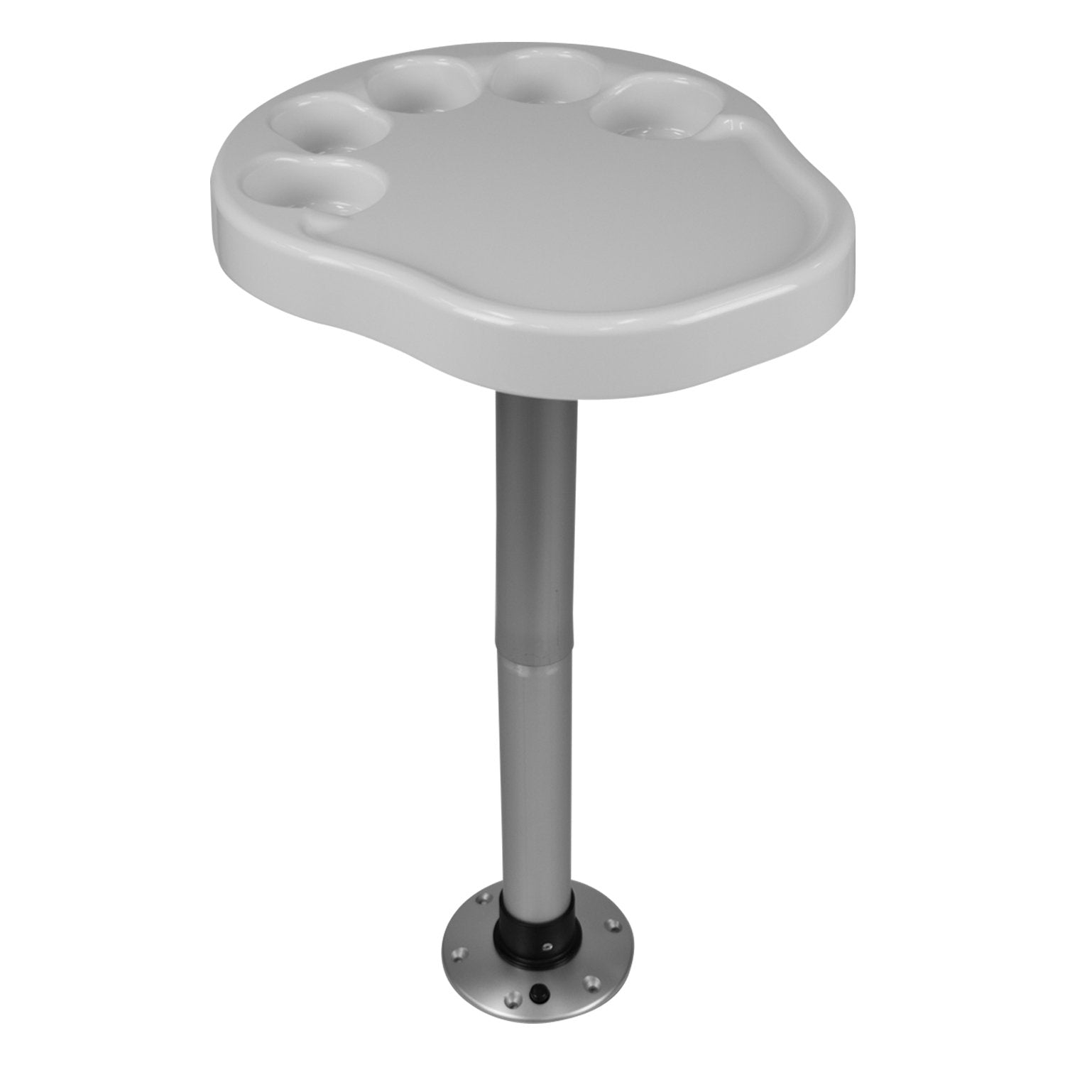 3070-710 Wise Stowable Pontoon Party Platter Table, White