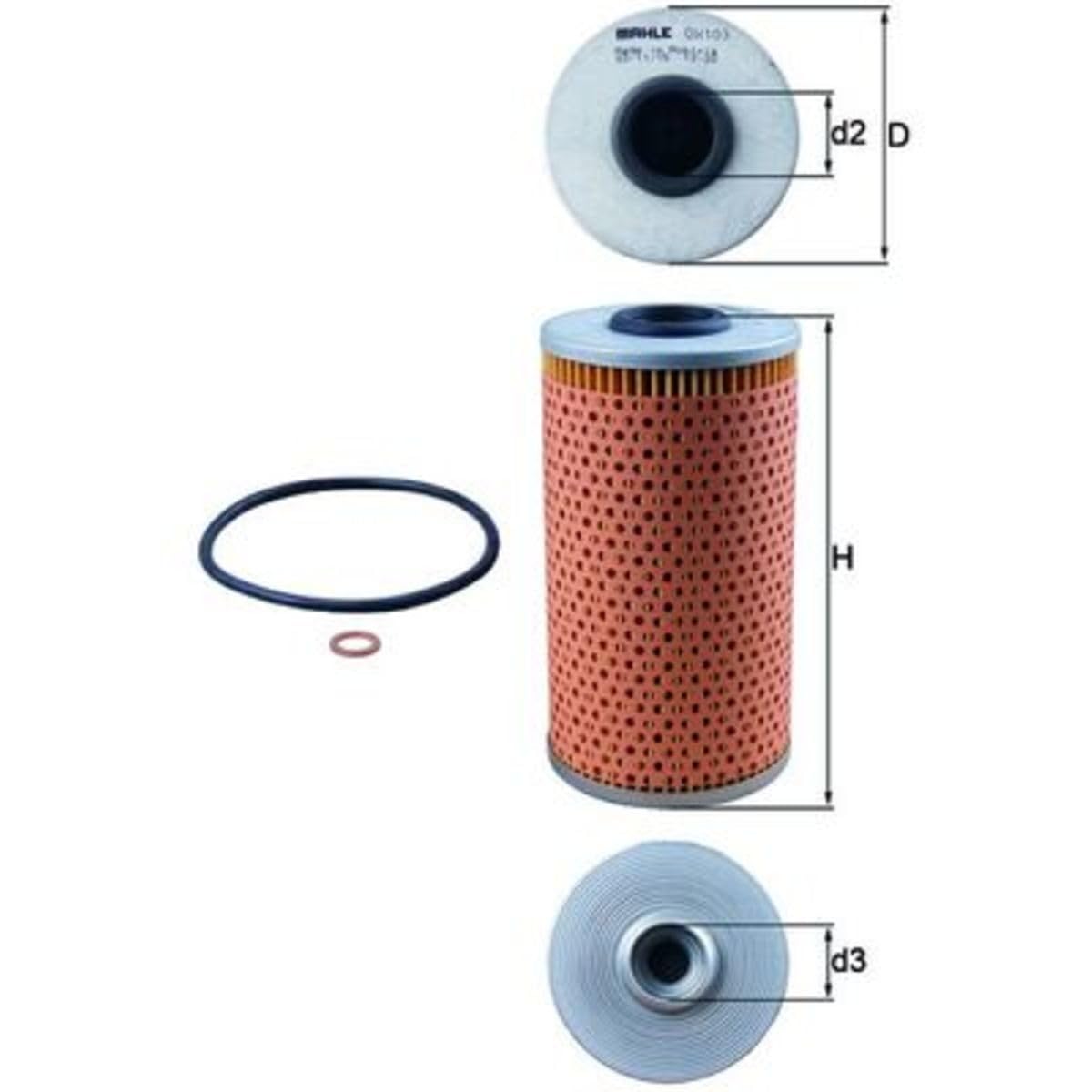 Oil Filter Mahle OX 103D