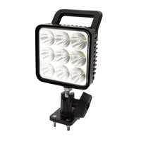 Ecco Ew2450 Series Work Light Spot Beam, Square, White Pedestal Mount