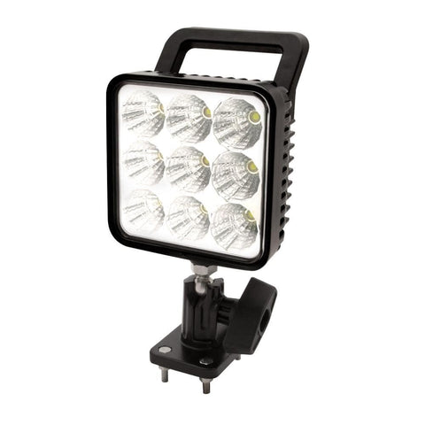 Ecco Ew2450 Series Work Light Spot Beam, Square, White Pedestal Mount