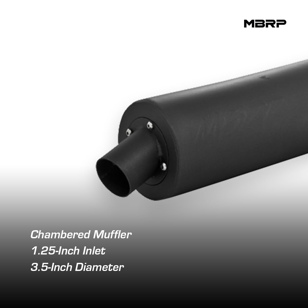 Black MBRP Universal Sport Muffler