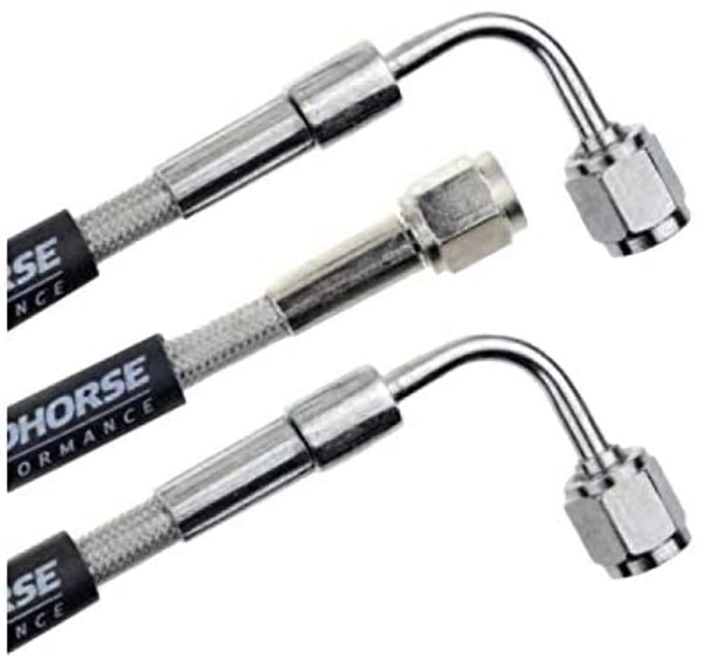 Performance Red Horse 3390-03-27 Straight -3 To 90 Degree -3 27" Pre -Assembled Brake Line