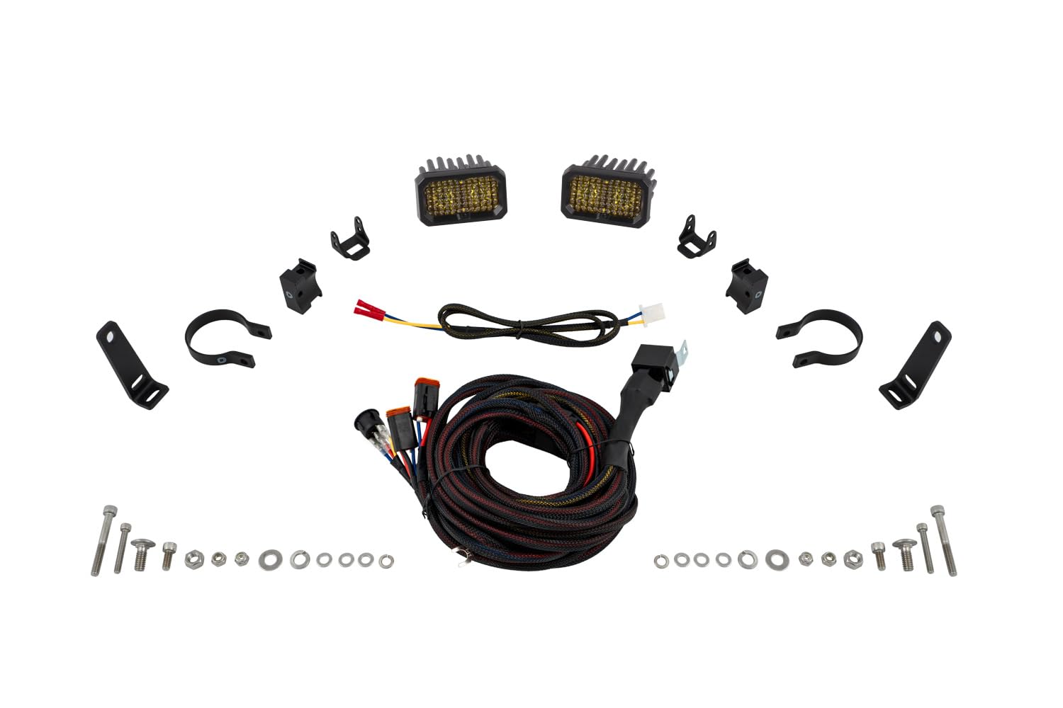 Stage Series Diode Dynamics 2 Inch Roll Bar Chase Light Kit, SSC2 Sport Yellow (Pair)