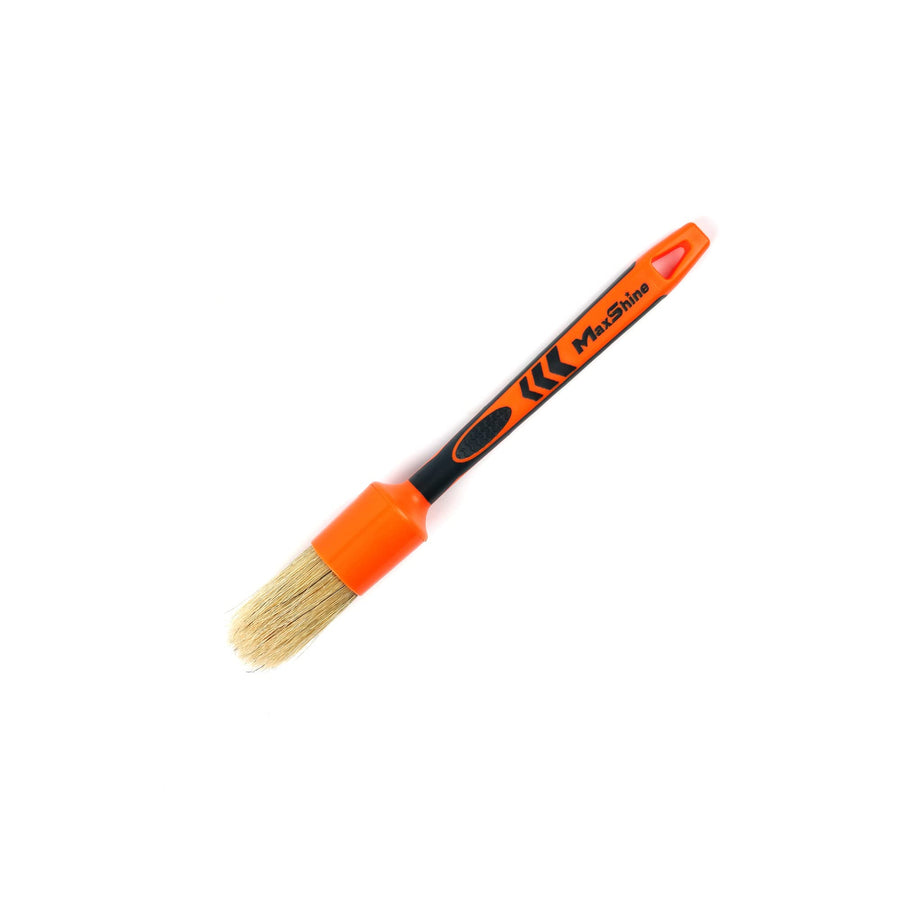 Maxshine #12 Medium Universal Detailing Brush – Classic Boar’s Hair Bristles, Soft & Durable – Professional Brush for Interior, Exterior, Leather Seats, Engine Bay & Wheels